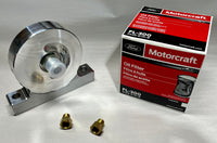 US MADE No-Mess Spin-On Oil Filter Adapter SET fits Ford 9N 2N 8N tractors W FL300 FILTER & Connectors